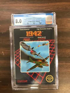 1986 1942 nes cgc 8.0 complete in box - Picture 1 of 7