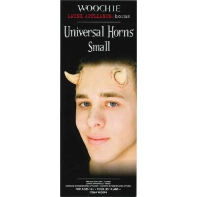 Cinema Secrets Woochie Cuernos Universales Pequeña Prótesis de Látex; FX LARP y Cosplay Foto 1 de 4