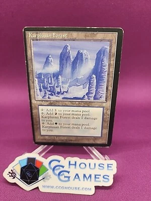 Karplusan Forest Ice Age Miscut Alignment Off Center Misprint MTG *CCGHouse* - Image 1 of 4