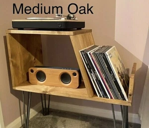 Record player stand/vinyl record LP storage cabinet/turntable stand with storage - Picture 1 of 10