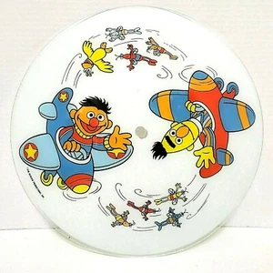 Jim Henson Vintage Sesame Street Glass Light Ceiling Cover - Picture 1 of 6