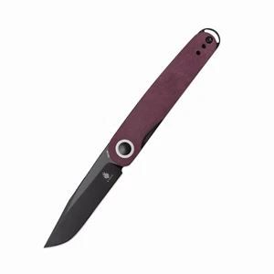 Kizer Squidward EDC Pocket Knife Red Richlite Handle 154CM Steel V3604C3