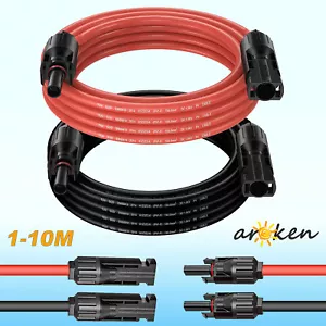 Solarkabel 6mm² Verlängerungskabel Solarstecker mit PV Stecker Rot+Schwarz - Bild 1 von 7