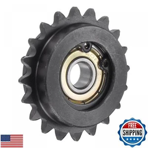 uxcell #25 Chain Idler Sprocket, 8mm Bore 1/4" Pitch 20 Tooth Tensioner, Blac - Picture 1 of 5