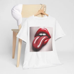 Retro Rock Tongue Graphic Tee, Musik T-Shirt, Rolling Stones inspiriert […] - Bild 1 von 85