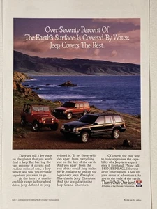 1994 Jeep Grand Cherokee Wrangler Print Ad Seventy Percent Advertising - Picture 1 of 2