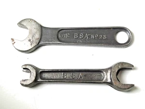 Vintage BSA Motorcycles Official Wrench Spanners x2 No.23 5/16th - Picture 1 of 7