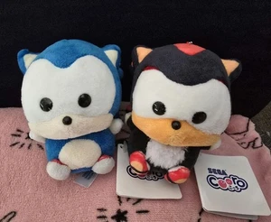 NUEVO Sonic the Hedgehog & Shadow Peluche Mascota Cooro Limited 2025 Juego de 2 11 cm - Imagen 1 de 6