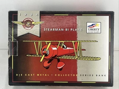 RARE Liberty Classics 1934 Stearman Bi Plane Die Cast #37552 PLANTERS PEANUTS - Image 1 of 4