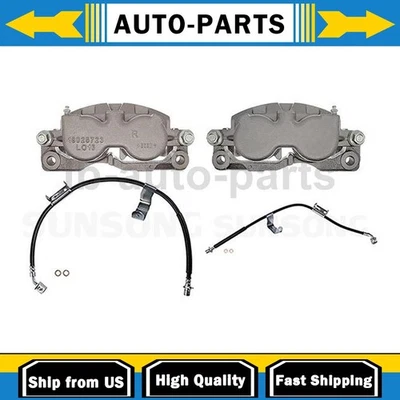 Pinza de freno delantera con mangueras lado conductor pasajero para GMC Yukon XL 2500 6,0 L Foto 1 de 4