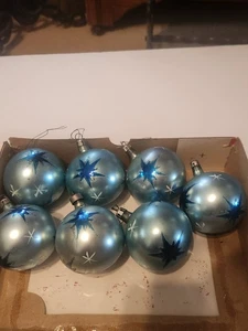 Antik Vintage mundgeblasenes Glas Spudnik Sternenhimmel Weihnachtsschmuck 7 - Bild 1 von 3