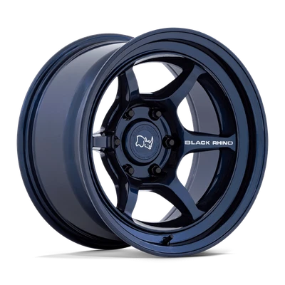 4 llantas azules de 17 pulgadas negras Rhino Shogun PARA Jeep Wrangler 17x9 -38 mm 5x5 Foto 1 de 4