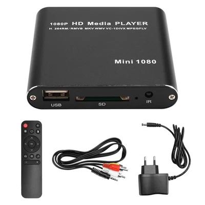 MARKENLOS MKV 264 HDD Multimedia Player Full 1080P USB Media Player mit Media Bo7159