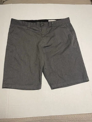 VOLCOM Charcoal Gray True To This Mens Chino Shorts Sz 38 Pockets - Image 1 of 4