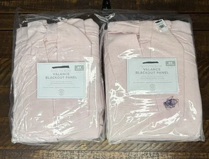 Pottery Barn Kids Evelyn Bow Volant Verdunkelungsvorhang Rosa 44”x84” Neu - Bild 1 von 4