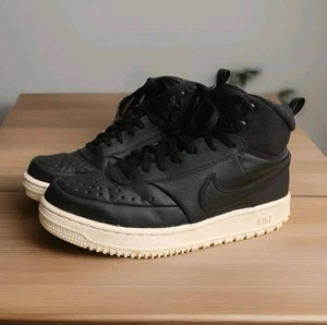 Nike Mens Court Vision Mid Winter Shoe Size 9.5 Black Phantom Sneaker DR7882-002 - Picture 1 of 8