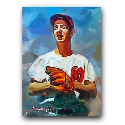 Tarjeta de arte limitada Billy Martin #64 42/50 firmada por Edward Vela (Oakland Oaks) Foto 1 de 2