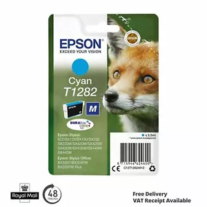 Epson T1282 Cyan Ink Cartridge for Stylus Office BX305F BX305FW Plus - Picture 1 of 1