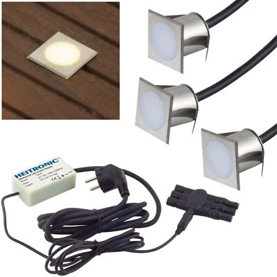 3/4/5/6 Set mini outdoor LED Boden-Einbau-Leuchte IP67 Lampe Lichtpunkt Strahler - Bild 1 von 4