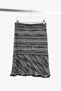 Missoni Black and White Abstract Knit Skirt, Size EU 42 - Picture 1 of 10