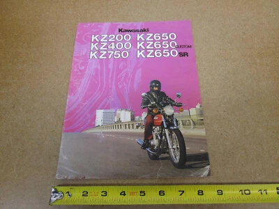 1979 Kawasaki KZ motorcycle sales brochure 8 pg ORIGINAL KZ650 KZ750 KZ400 - Изображение 1 из 4