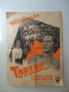 JOHNNY WEISSMULLER/TARZAN ET LA CHASSERESSE/ F3M/affiche 60x80 - Picture 1 of 1