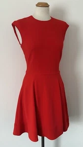 VICTORIA BECKHAM Red classic short fitted skater dress 42 , UK 10 - Picture 1 of 7