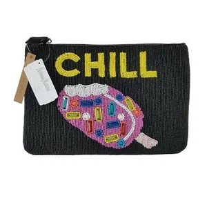 Neiman Marcus - schöne Perlen Chill Handgelenktasche Kosmetiktasche/Clutch Sommer - Bild 1 von 12