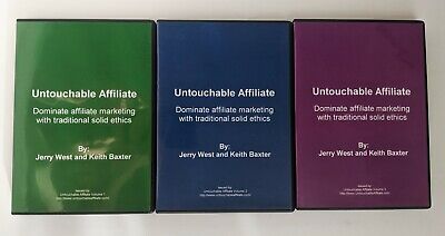 Untouchable Affiliate - Jerry West And Keith Baxter 3 Volumes Afiliate Marketing • 84.47£