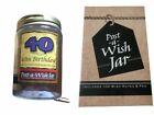 40th Birthday Gift Post a Wish Jar Keepsake Present Party Table Idea Milestone