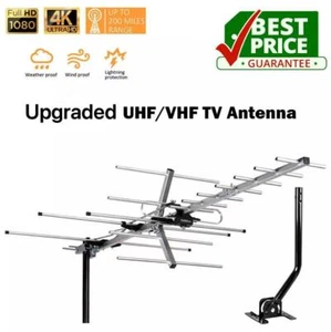 UHF/VHF Long Range Outdoor Antenna Upgraded Model Powerless Design North America - Picture 1 of 7