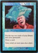 Mental Note FOIL Judgment PLD Blue Common MAGIC MTG CARD (ID# 228206) ABUGames