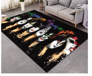 Kiss Rock & Roll Slip Rug Carpet 80 x 160CM Rug - Picture 1 of 2