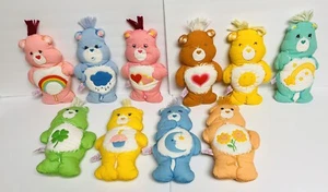 Care Bears Cut and Sew Plush Toys Fabric Panel 1980s Rare lot Of 10 12” Quilted - Picture 1 of 20