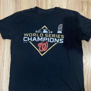 Washington Nationals Majestic 2019 World Series Champs Shirt Men's (Sz: L) - Picture 1 of 4