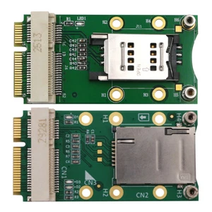 Mini PCI-E Adapter with SIM Card Slot for 3G/4G WWAN LTE HSPA MOM GPS Card - Bild 1 von 15