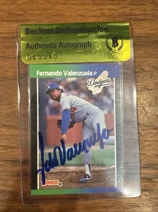 1989 Donruss - #250 Fernando Valenzuela Signed Dodgers Baseball Card Los Angeles - Picture 1 of 2