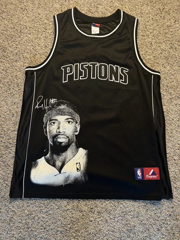 Vintage Detroit Pistons Rip Richard Hamilton NBA Majestic Jersey - Size XL Cover