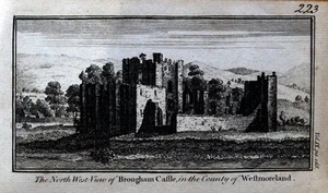 CUMBRIA PENRITH BROUGHAM CASTLE Original Copper Engraved Antique Print c1770 - Bild 1 von 1