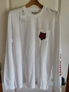 Champion Men's Arkansas Red Wolves Shirt Authentic Athleticwear White Size XL - Picture 1 of 11