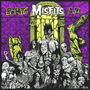 MISFITS Earth A.D. BANNER HUGE 4X4 Ft Fabric Tapestry Flag album cover - Picture 1 of 3