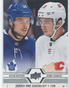Auston Matthews / Johnny Gaudreau 2019-20 Upper Deck #199 Hockey - Picture 1 of 2
