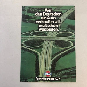1977 Nissan Car Sales Brochure GERMAN TEXT 260Z 260 Z 200 Cherry 180 160 120 + - Picture 1 of 7