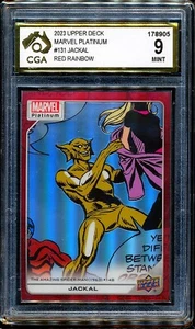 2023 Upper Deck Marvel Platinum Red Rainbow #131 Jackal SP CGA 9 - Picture 1 of 3