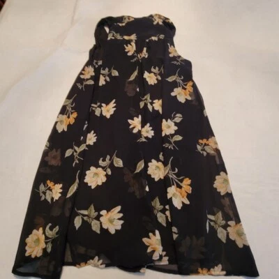 Forever 21 Womens Dress Size Small Maxi Black Floral  - Image 1 of 4