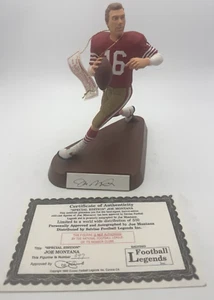 JOE MONTANA #16 SAN FRANCISCO 49ERS FIGURINE FOOTBALL LEGENDS IN BOX #397/500 - Picture 1 of 10