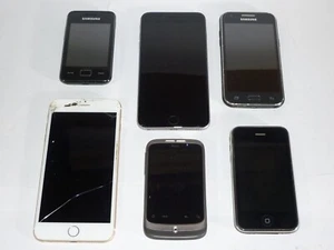 Job Lot 6 Mobile Phones Untested Samsung HTC etc. - Zdjęcie 1 z 10