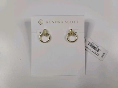 Kendra Scott Lola Mini Hoop Earrings Gold Plated #710 New With Tags Read Descri⤵ - Image 1 of 4