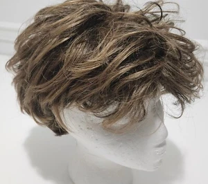 Henry Margu Wig Unisex Male Female Short Light Brown Average Monacrylic 3” EUC - Picture 1 of 10