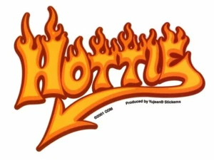 Calcomanías de parachoques de cola HOTTIE Flaming Hot DEVIL IMPERMEABLES para ventana de automóvil - Imagen 1 de 1